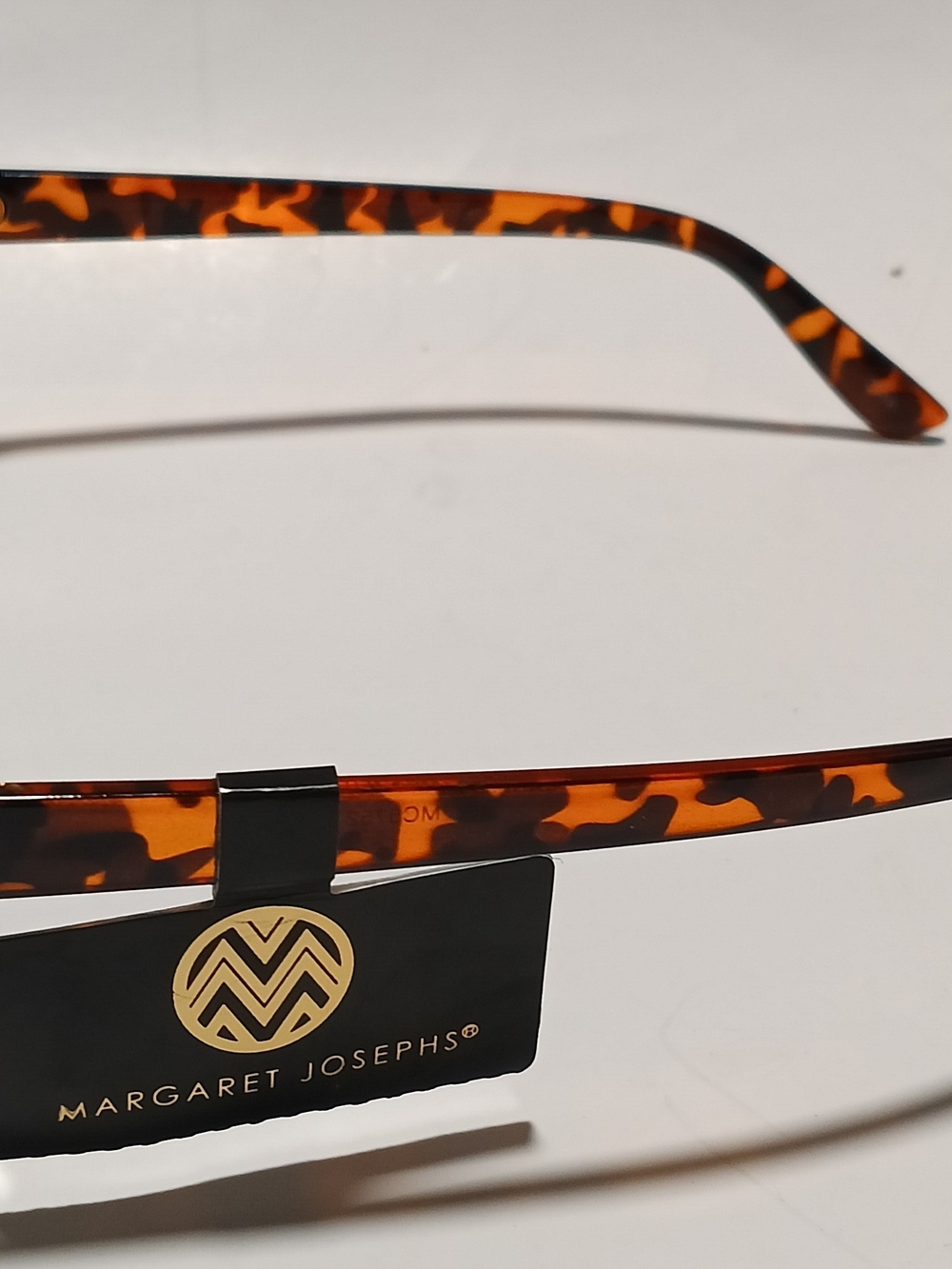 Margaret Josephs Women's Oversized Square Tortoise Shell Sunglasses Brown New - Picture 2 of 6